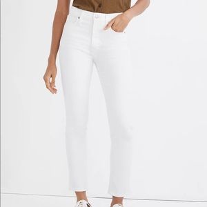 NWT Madewell Stovepipe Jean in White